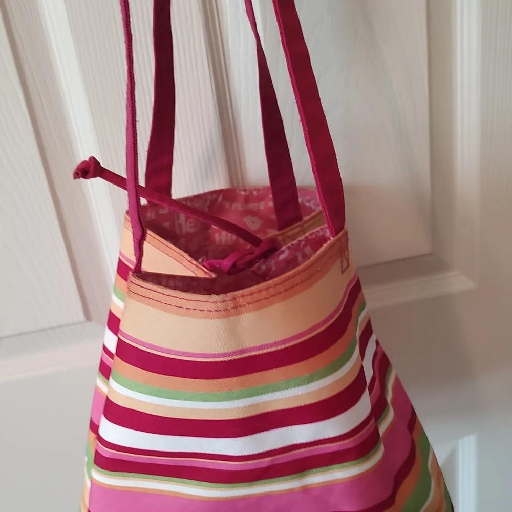 Colorful Striped Tote Bag